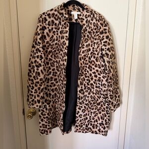 H&M Leopard Print Coat - Tan & Black
